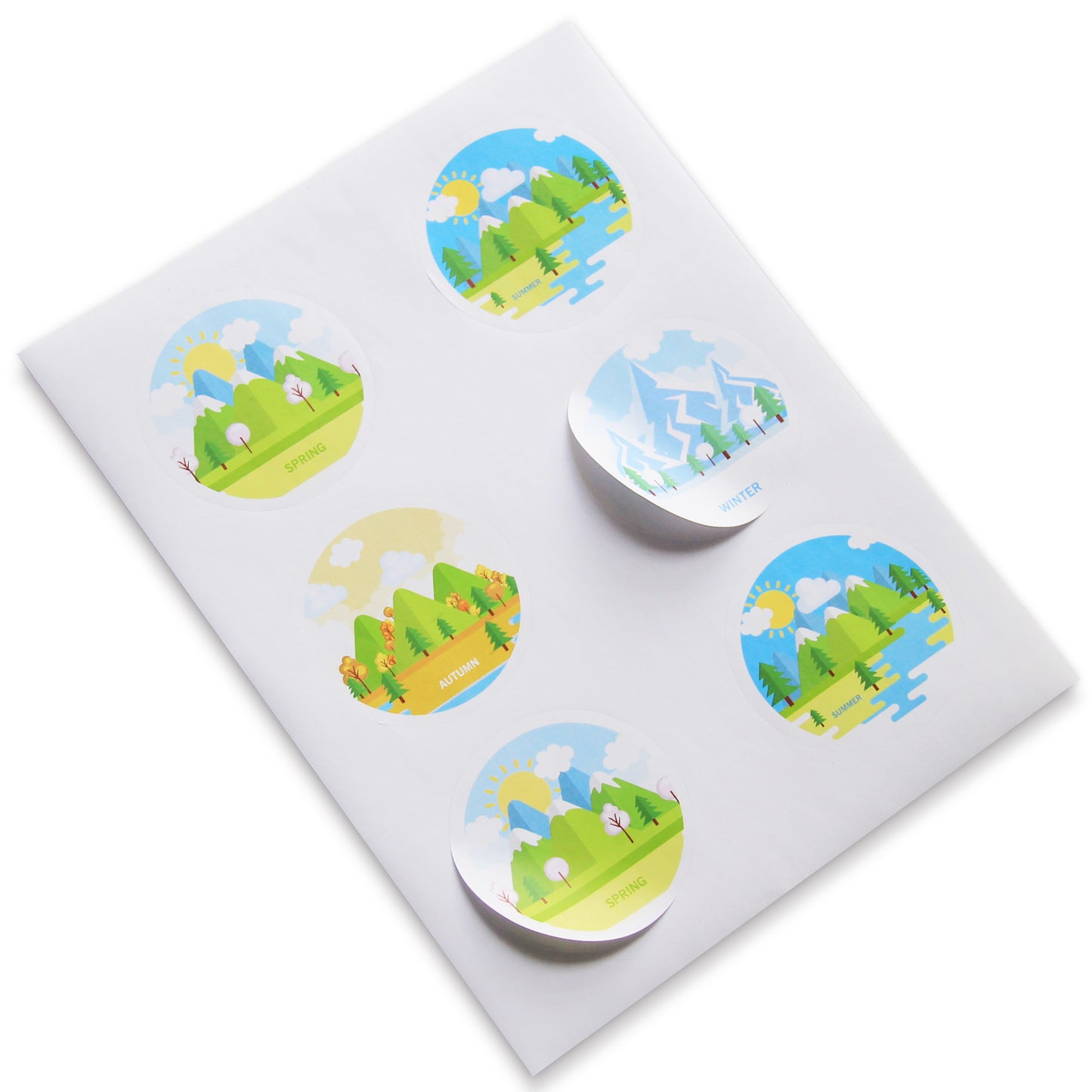 Round Labels, 3" Diameter