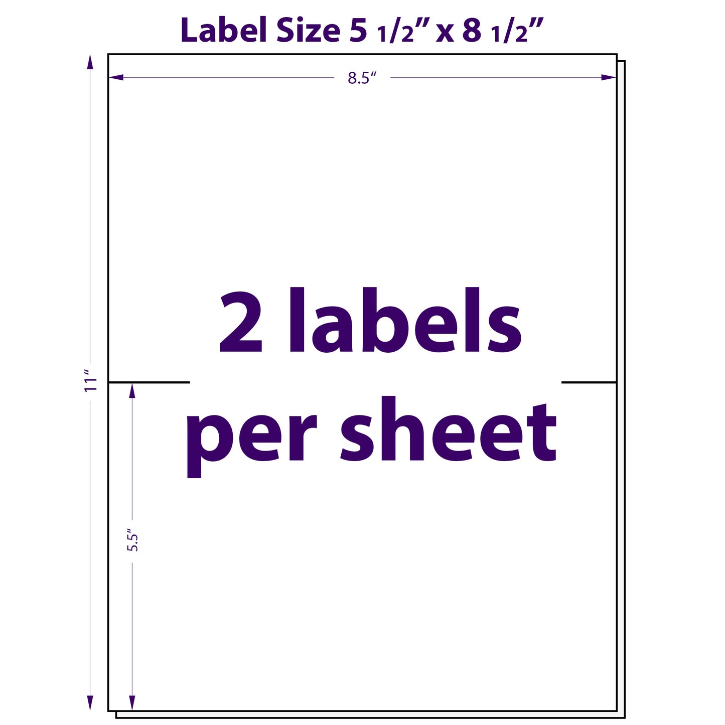 Shipping Labels, 5.5" x 8.5"
