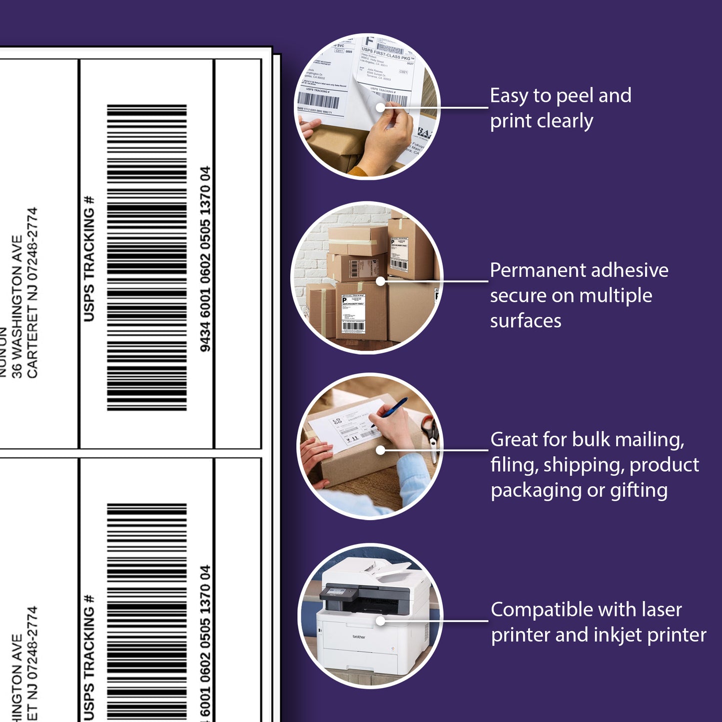 Shipping Labels, 5.5" x 8.5"