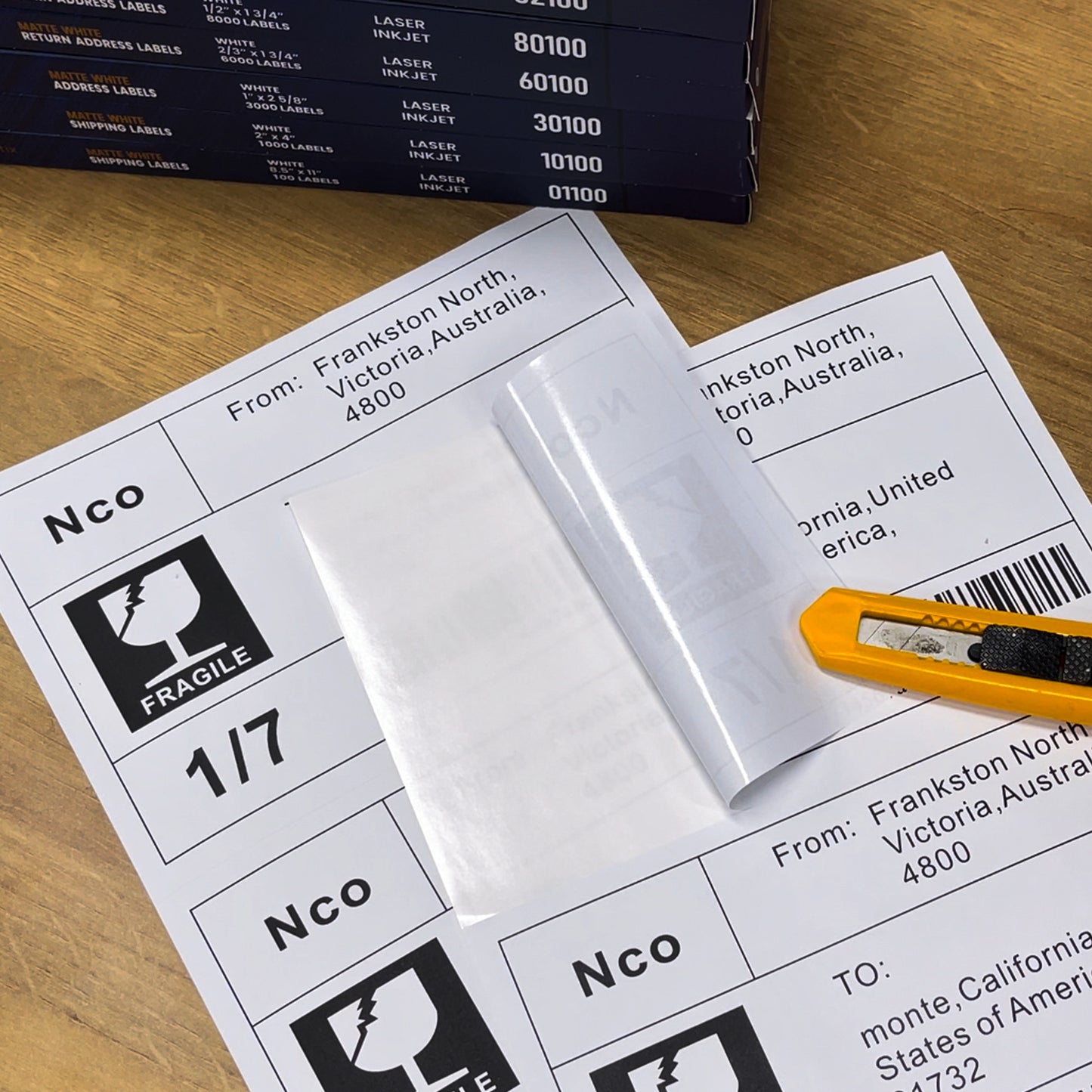 Shipping Labels, 5.5" x 8.5"
