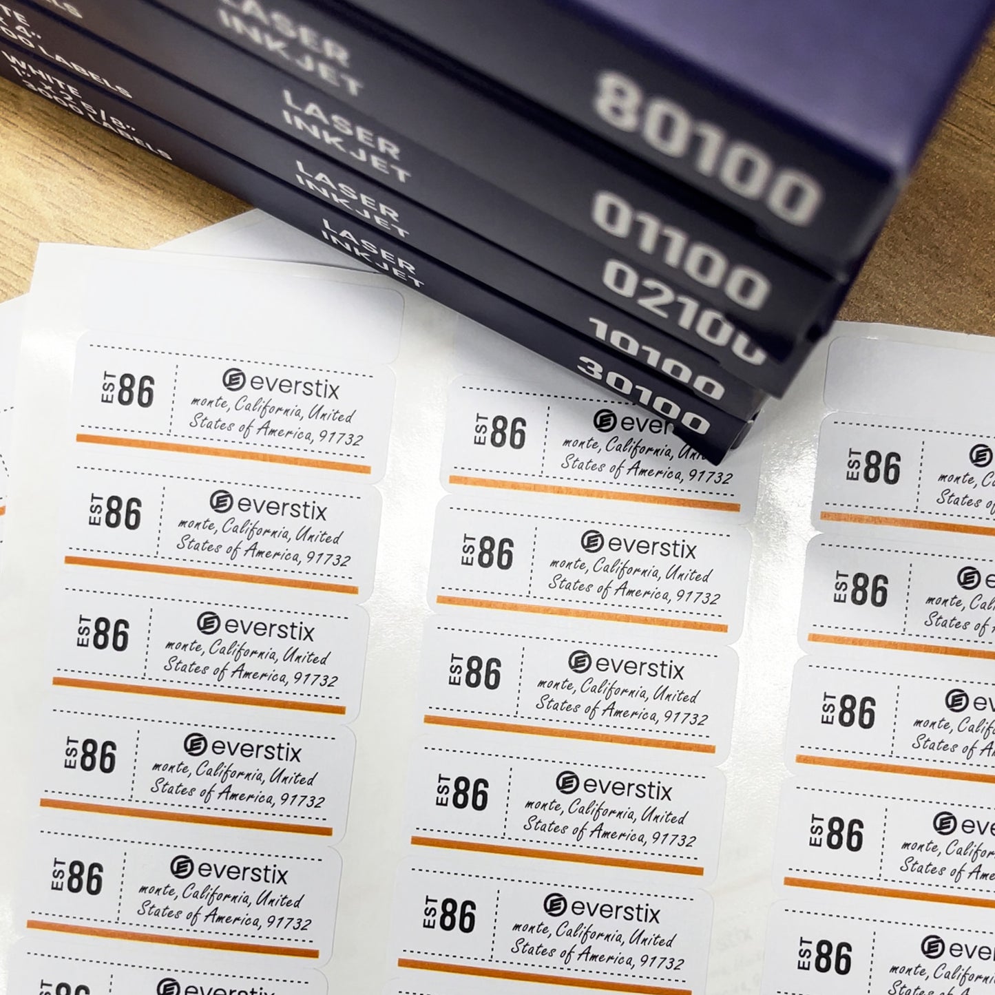 Return Address Labels, 2/3" x 1-3/4"