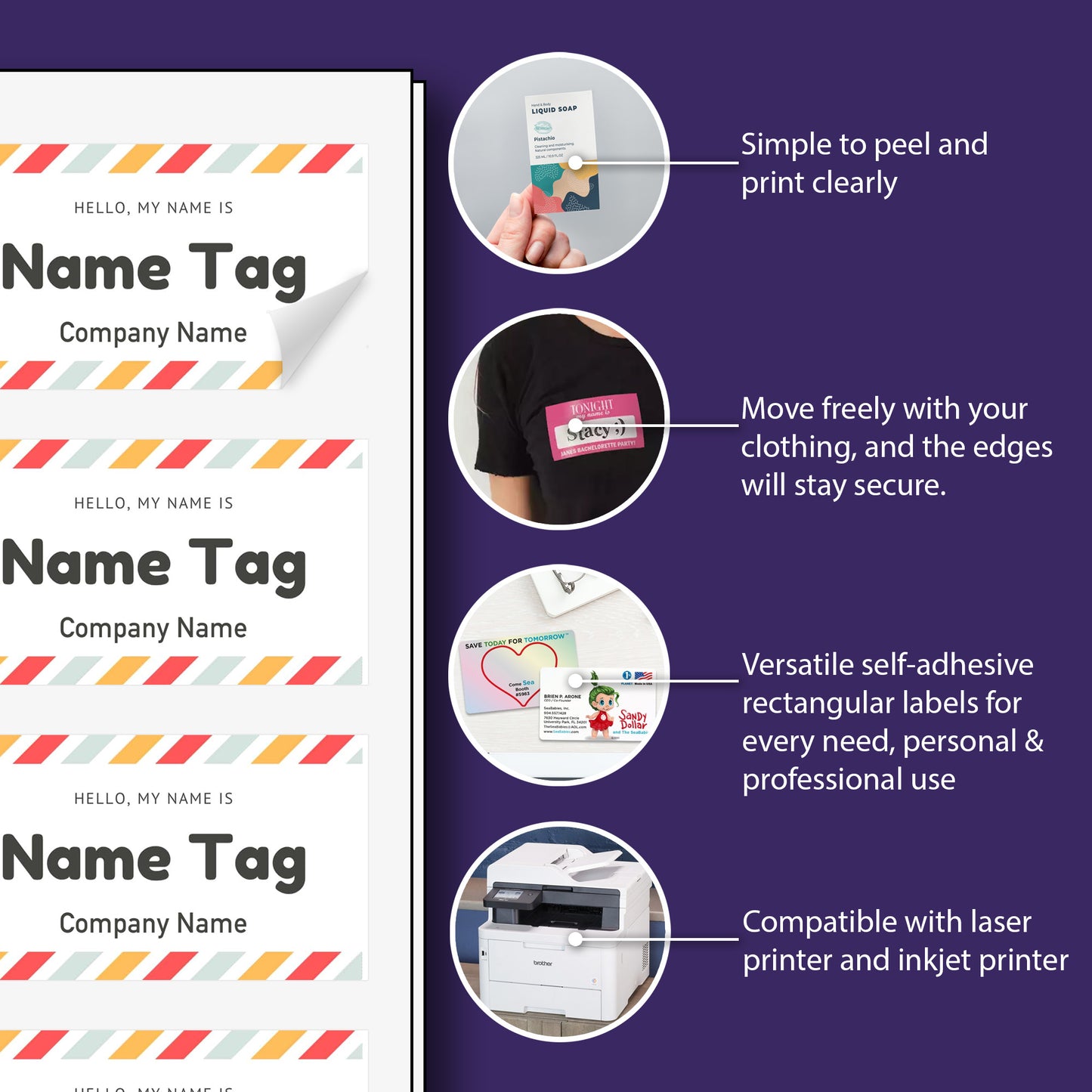Name Badges, 2-1/3" x 3-3/8"