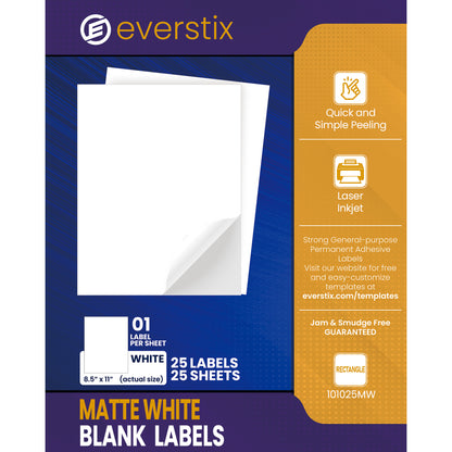 Shipping Labels, 8.5" x 11" Labels